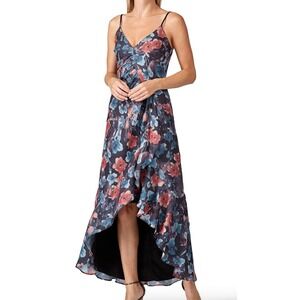 sachin and babi light blue dress Bardot Harlyn Long Sleeve Lace Maxi Dress